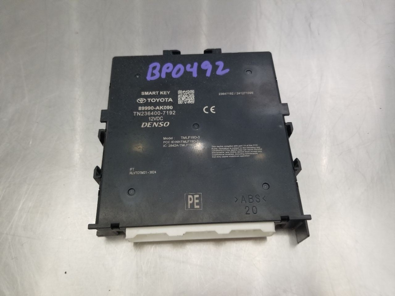 24 2024 TOYOTA TACOMA TRD SPORT KEYLESS IGNITION CONTROL MODULE 89990AK090