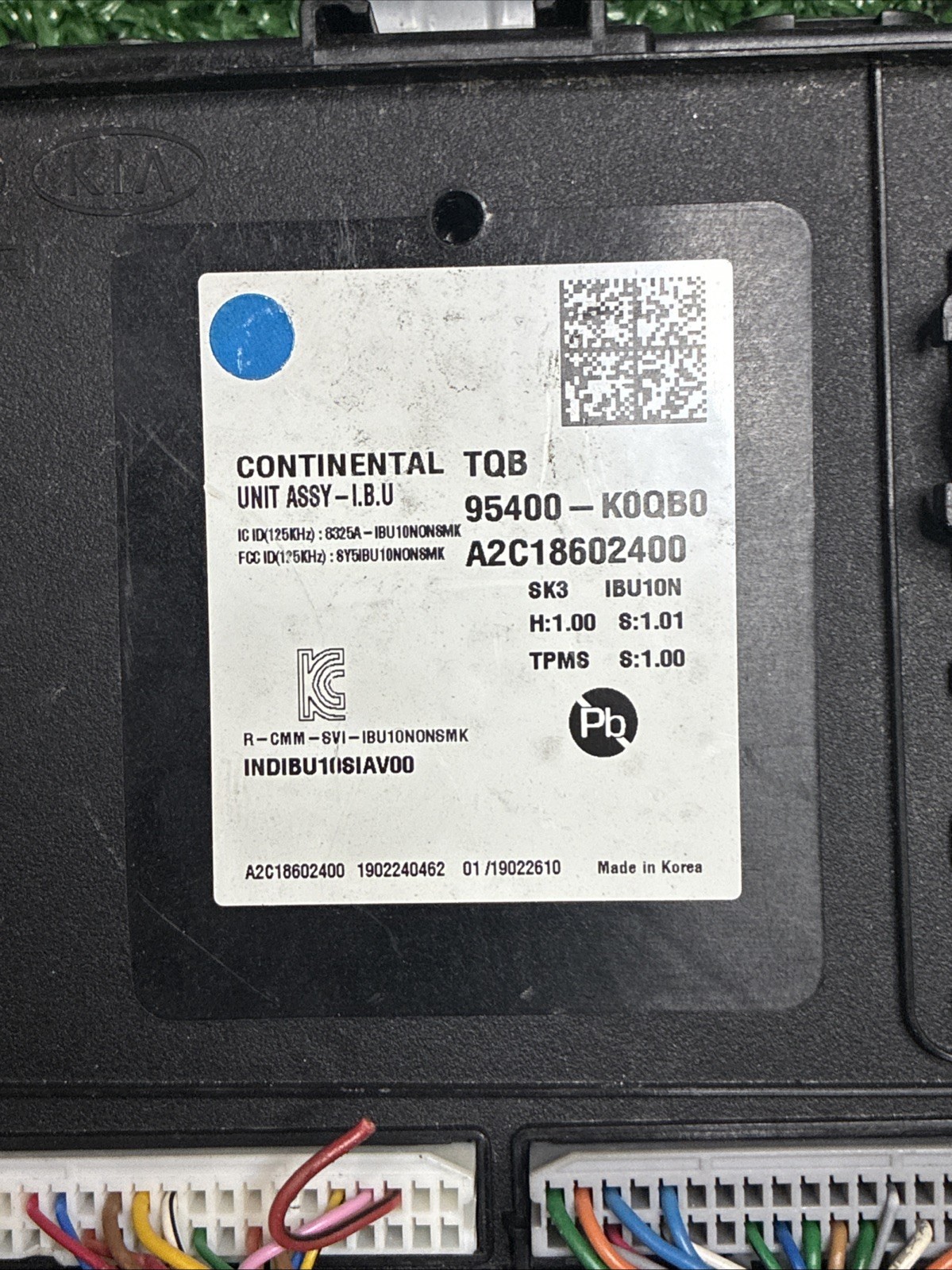 2020-2022 Kia Soul OEM BCM Body Control Module – PN: 95400-K0QB0