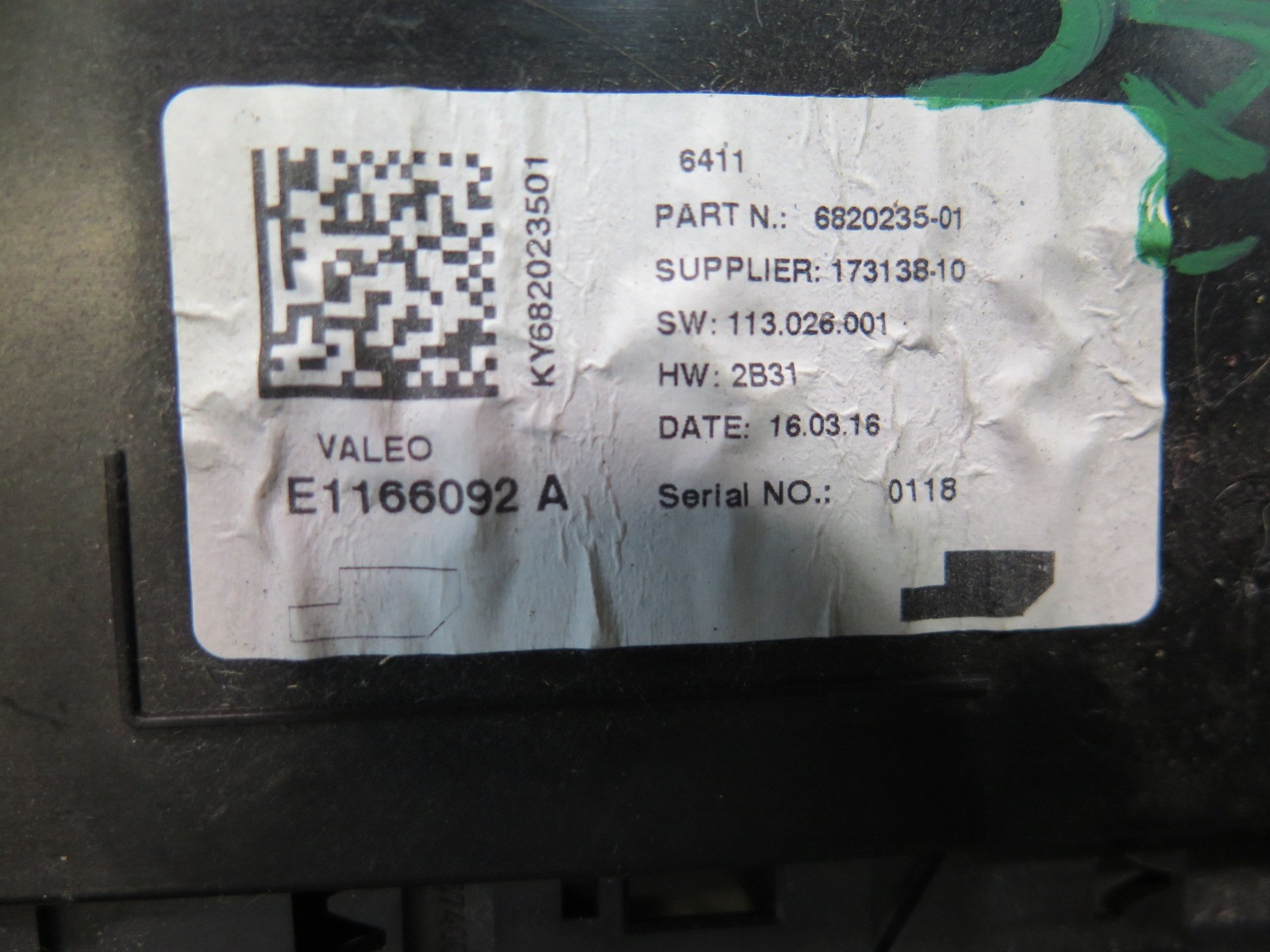 16-24 MINI COOPER F54 F55 F56 F57 A/C AIR CONDITION CONTROL MODULE 6820235 OEM
