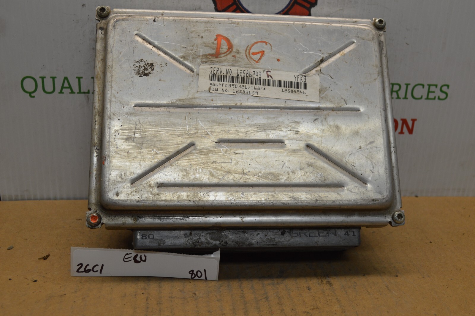 2004 Chevrolet Astro Engine Computer Unit ECU 12586243 Module 801-26C1