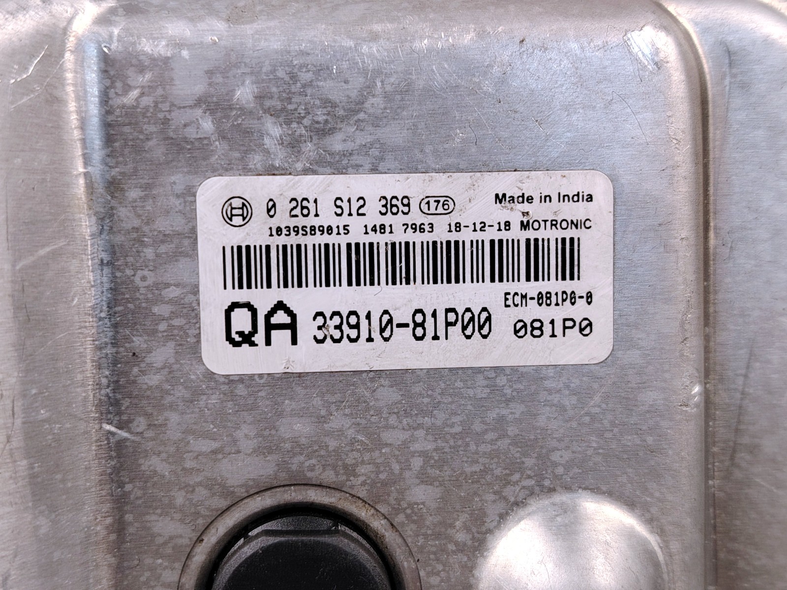 SUZUKI ENGINE COMPUTER ECU ECM 33910-81P00 OEM JDM SWIFT ZC83S IGNIS 1.2L K12C