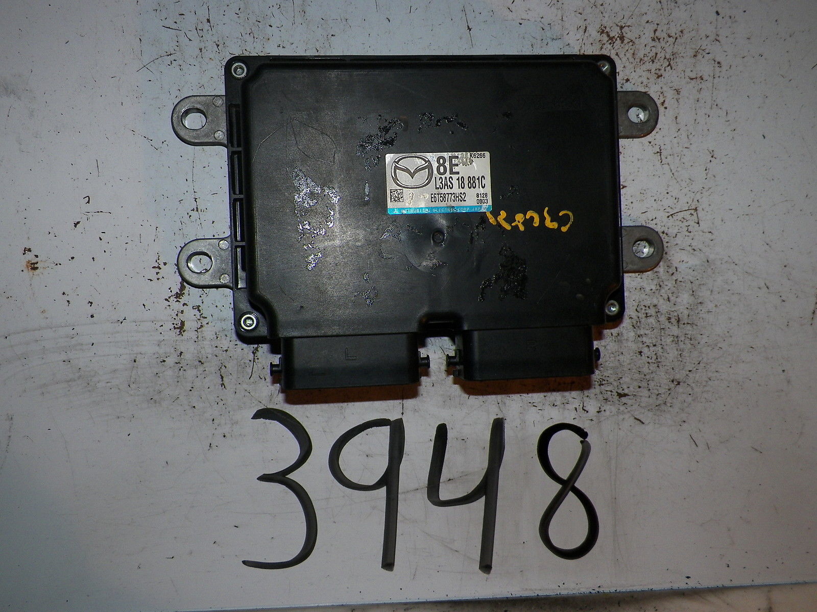 2008 2009 08 09 MAZDA 3 2.3L AT COMPUTER BRAIN ENGINE CONTROL ECU ECM MODULE