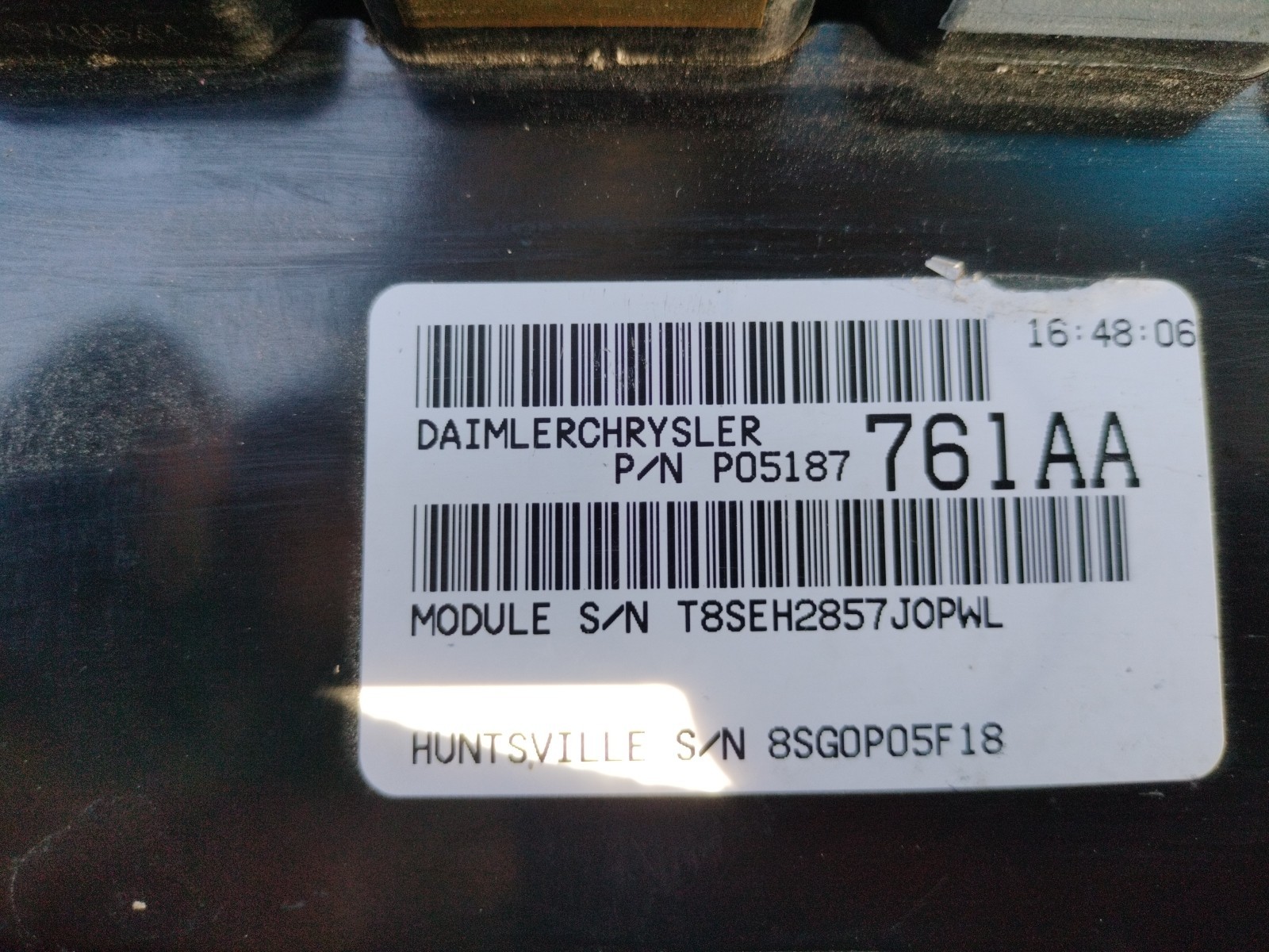 2007 08 09 10 CHRYSLER PT CRUISER ENGINE CONTROL MODULE 05187761AA P05187761AA