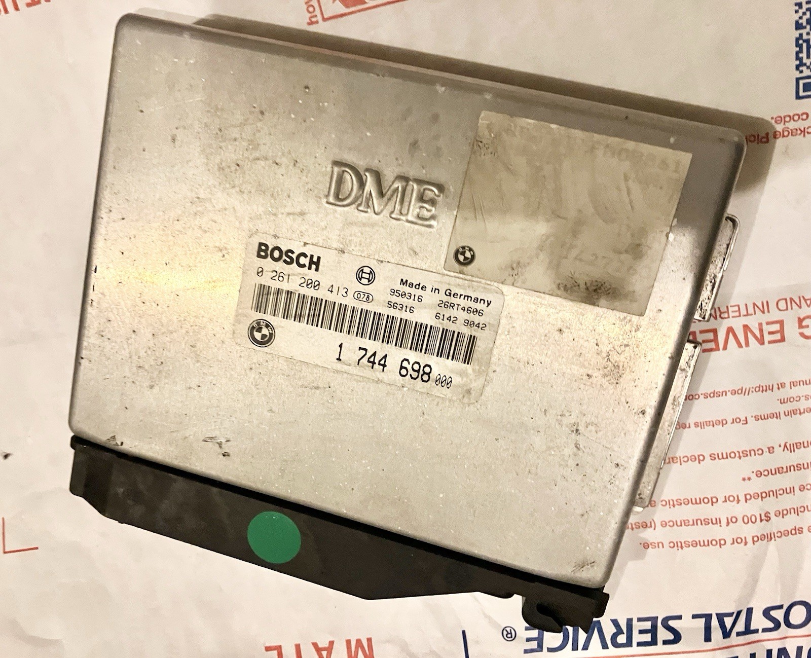 93-95 BMW E36 325i 525i M50B25 SILVER DME ECU ECM PCM Engine Computer 0261200413
