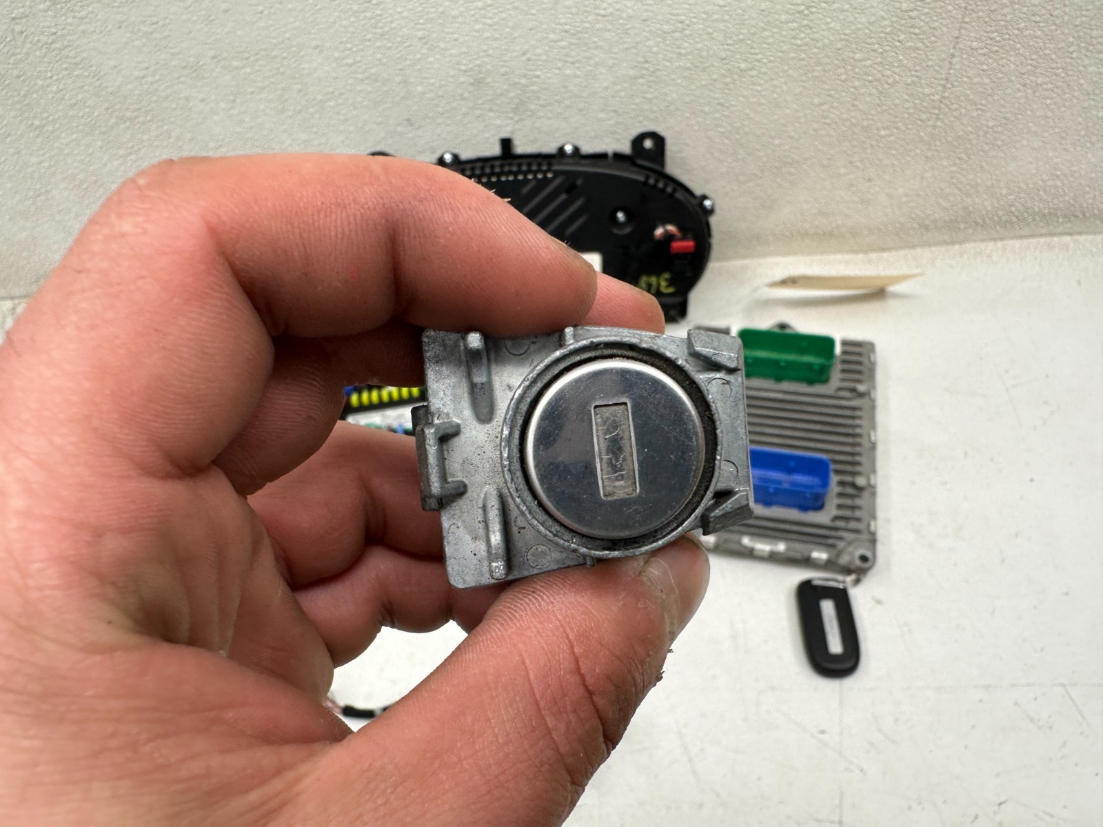 2018 JEEP COMPASS ECU IGNITION COMPUTER KEY SET WITH SPEEDOMETER, OEM LOT3680