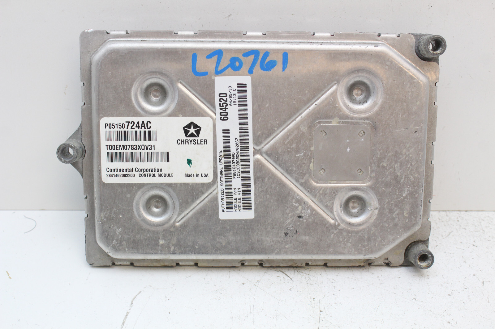 13 CHRYSLER 200 Engine ECM Control Module 3.6L 68164370AD P68164370AD