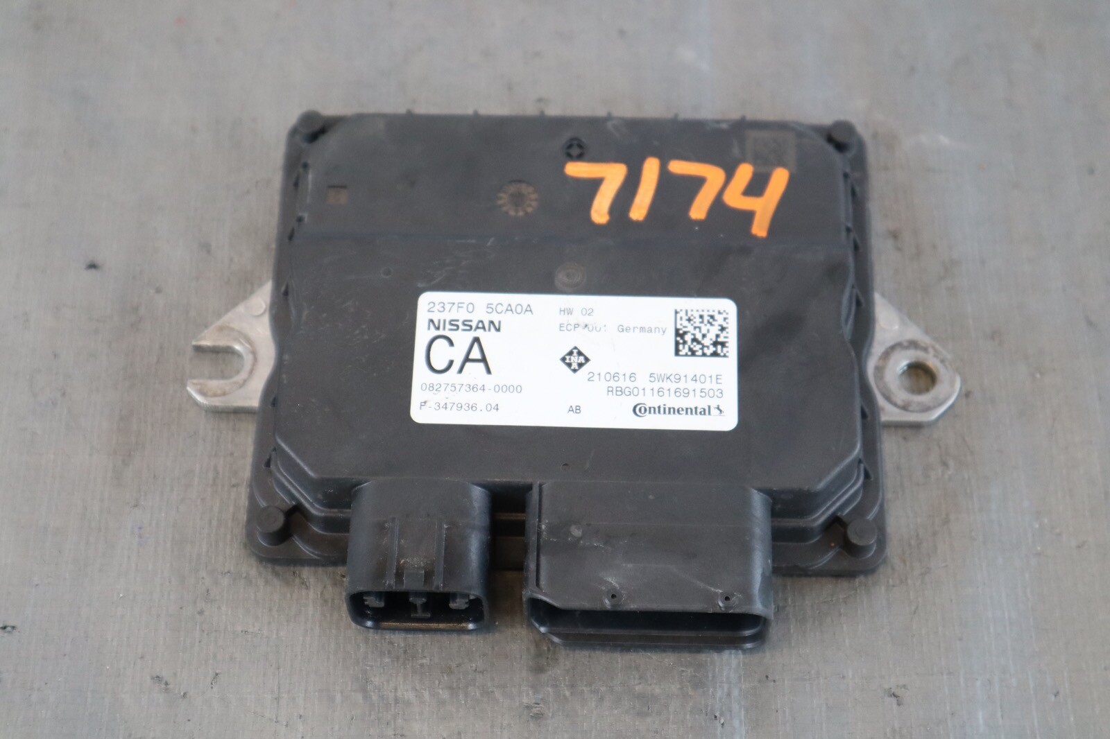 2017 INFINITI Q60 COUPE PREMIUM 3.0L OEM VTC CONTROLLER MODULE 237F0 5CA0A #7174
