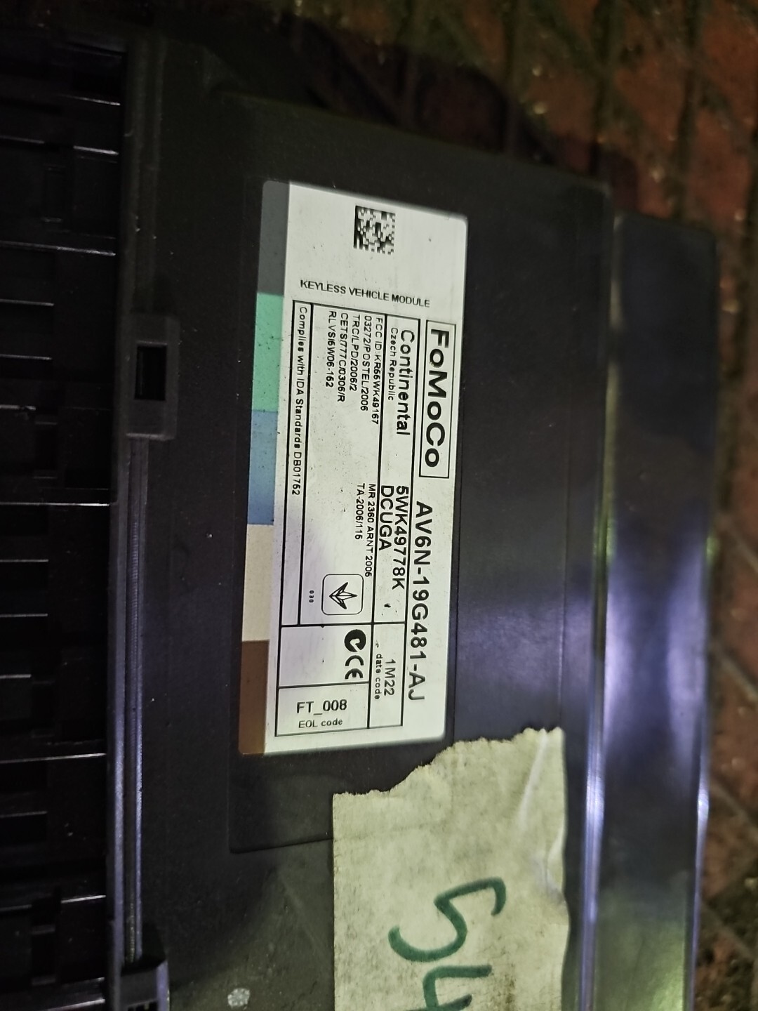 Ford Focus central electric locking control Module mk3 AV6N-19G481-AJ 2011- #54
