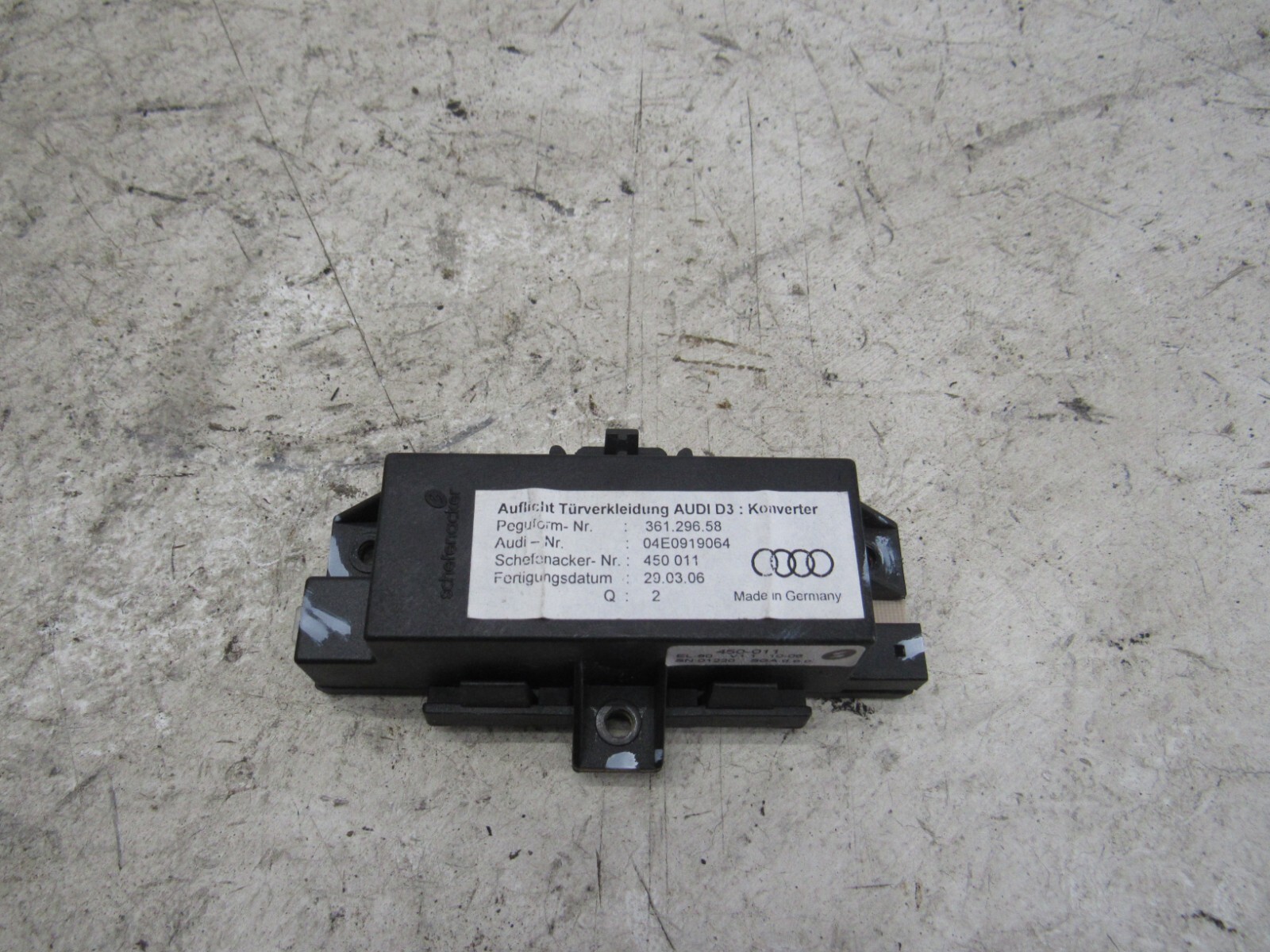 Door Control Module A8 2004 2010 Right Passenger Front Interior Light Computer