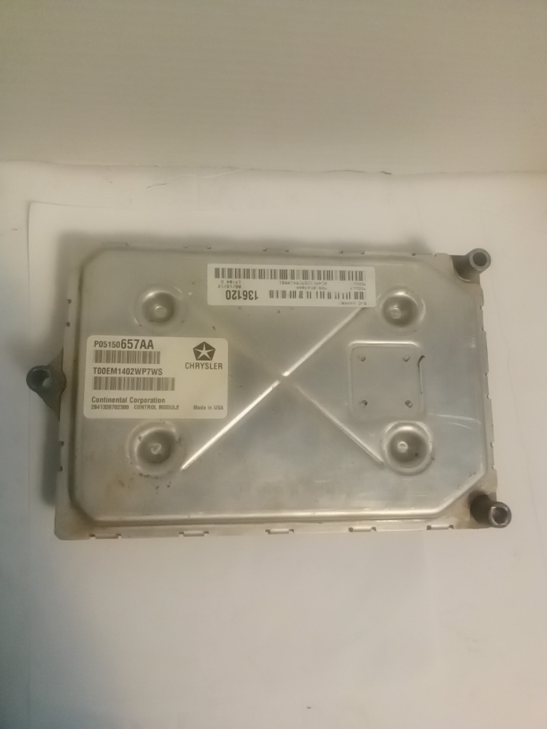 2012 Dodge Caravan 3.6L Engine Computer Control Module ECM ECU P05150657AA