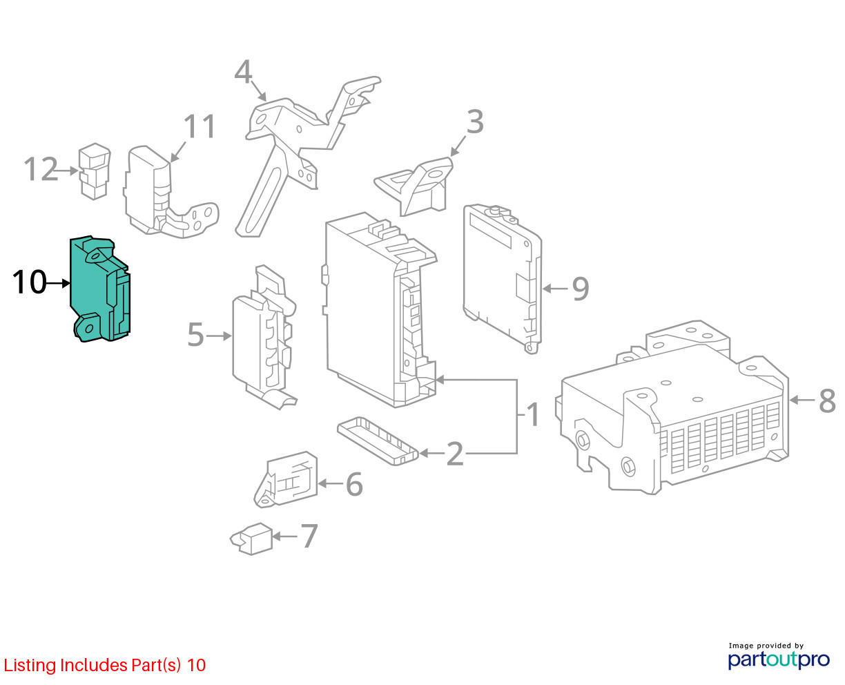 89533-04060 Transfer Case Control Module From 2006 SEQUOIA (12843652