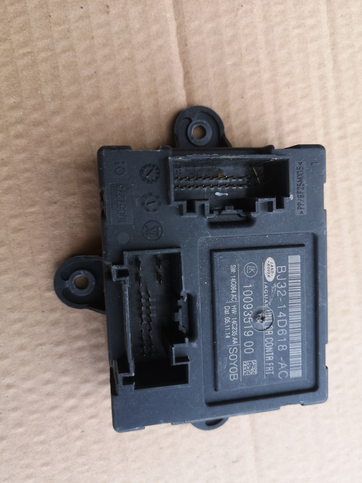 JAGUAR XF 2015 X250 FRONT DRIVER RIGHT DOOR CONTROL MODULE ECU BJ32-14D618-AC