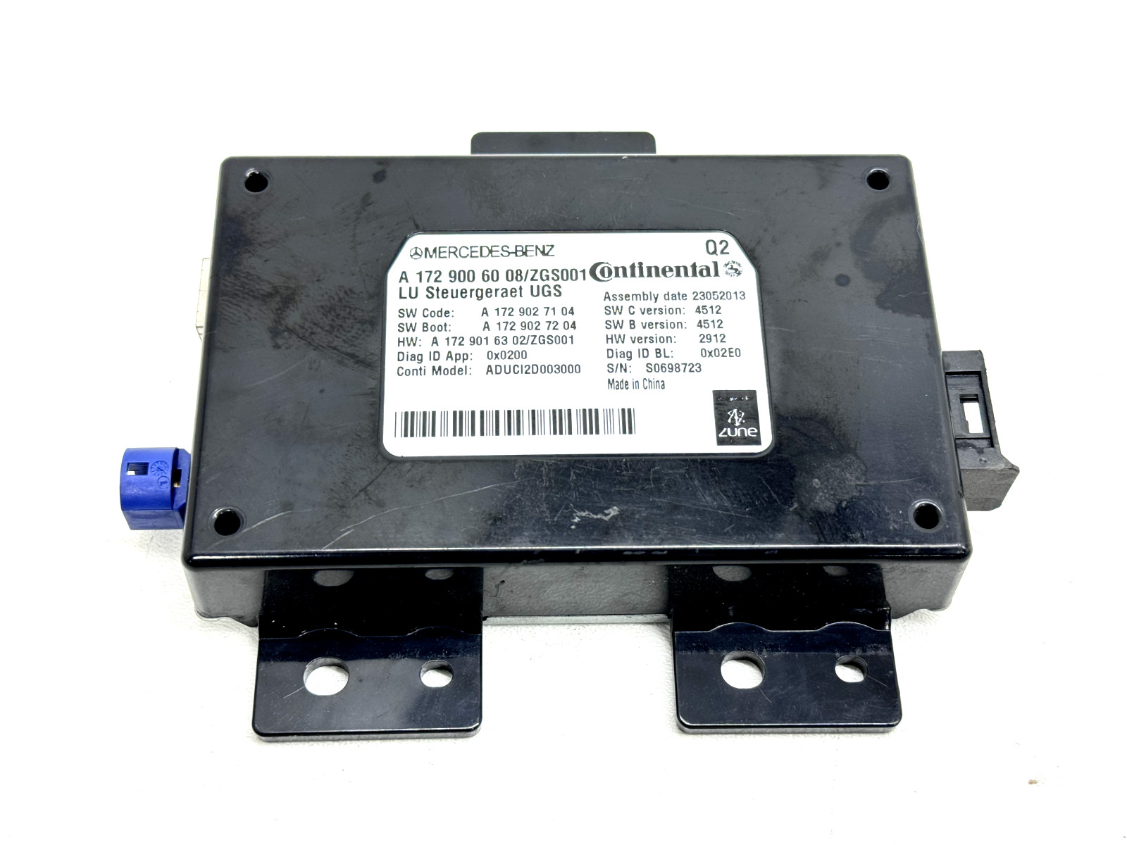 2012-2016 MERCEDES E350 W212 COMMUNICATION CONTROL COMPUTER MODULE 1729006008