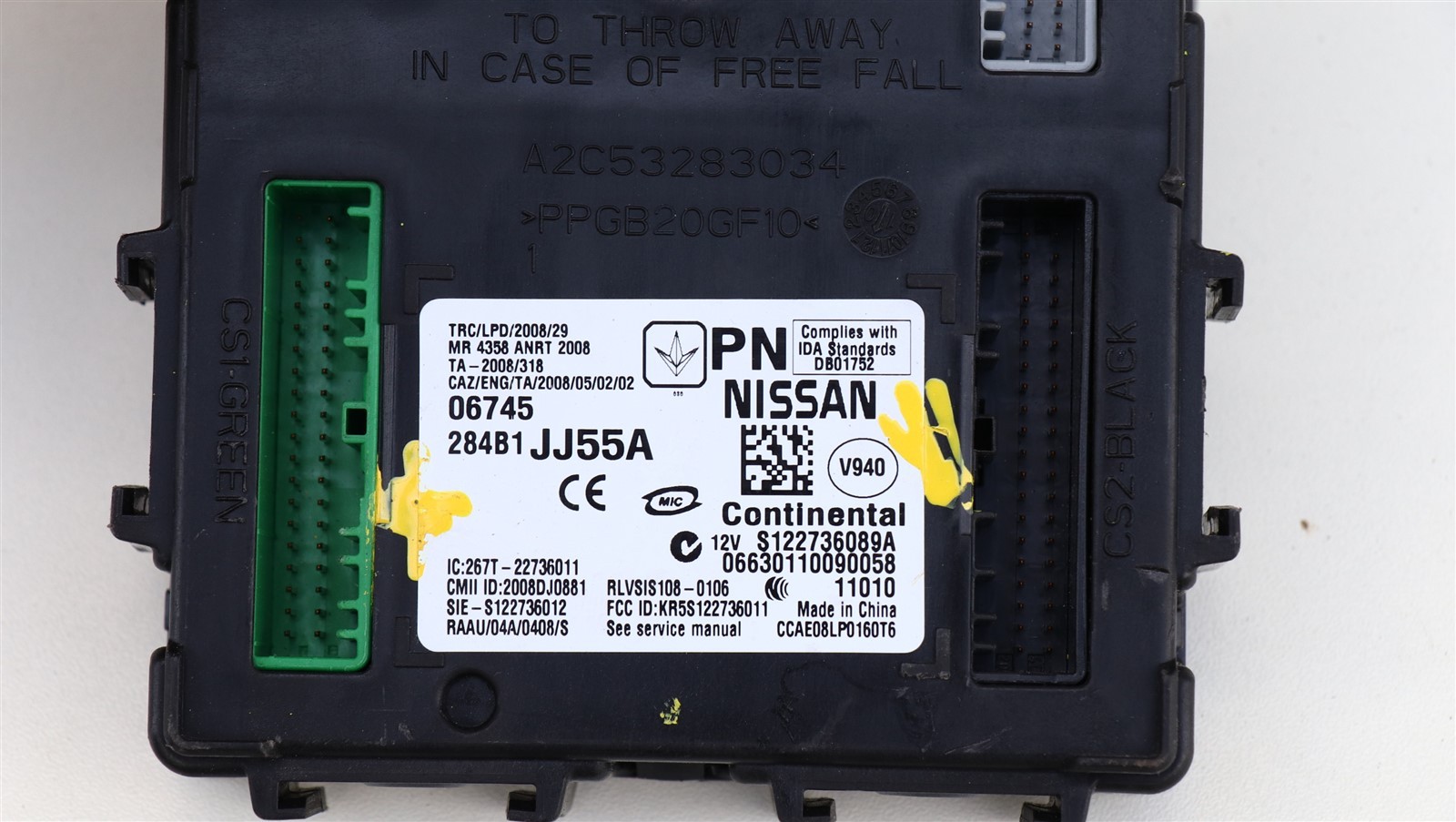 284B1-JJ55A Infiniti Body Control Module Computer Unit BCM BCU 284b1JJ55A