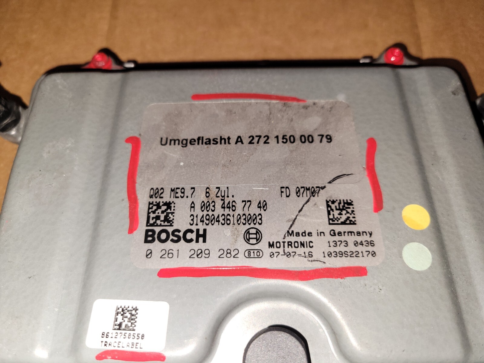 2008-2012 MERCEDES W212 GLK350 E350 C300 ECU ECM ECU ENGINE CONTROL MODULE UNIT