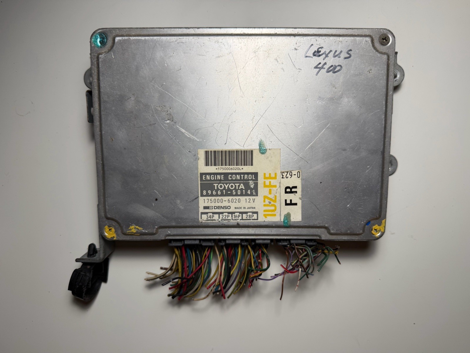 1993 1994 LEXUS LS400 ECU ECM DME ENGINE COMPUTER CONTROL MODULE 89661-50141 OEM