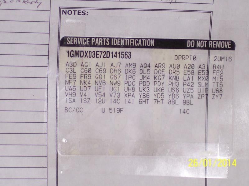 Driver Chassis ECM Behind Sliding Door Actuator Fits 01-05 MONTANA 10637331
