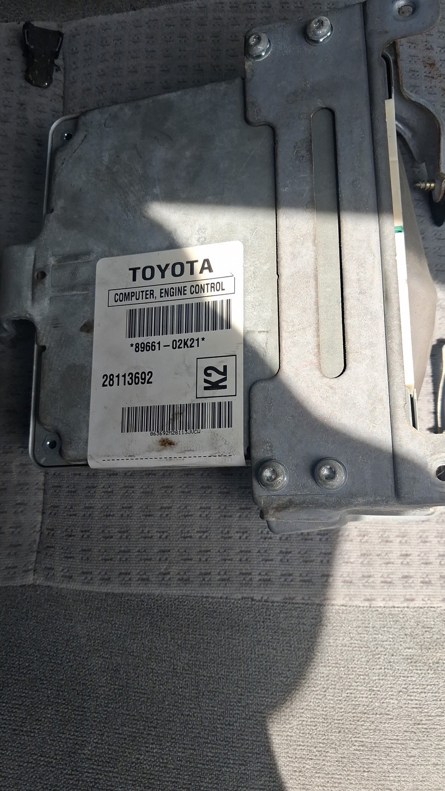89661-02K23 Toyota 2005 2006 2007 Corolla Engine Computer Manual Trans MT H60