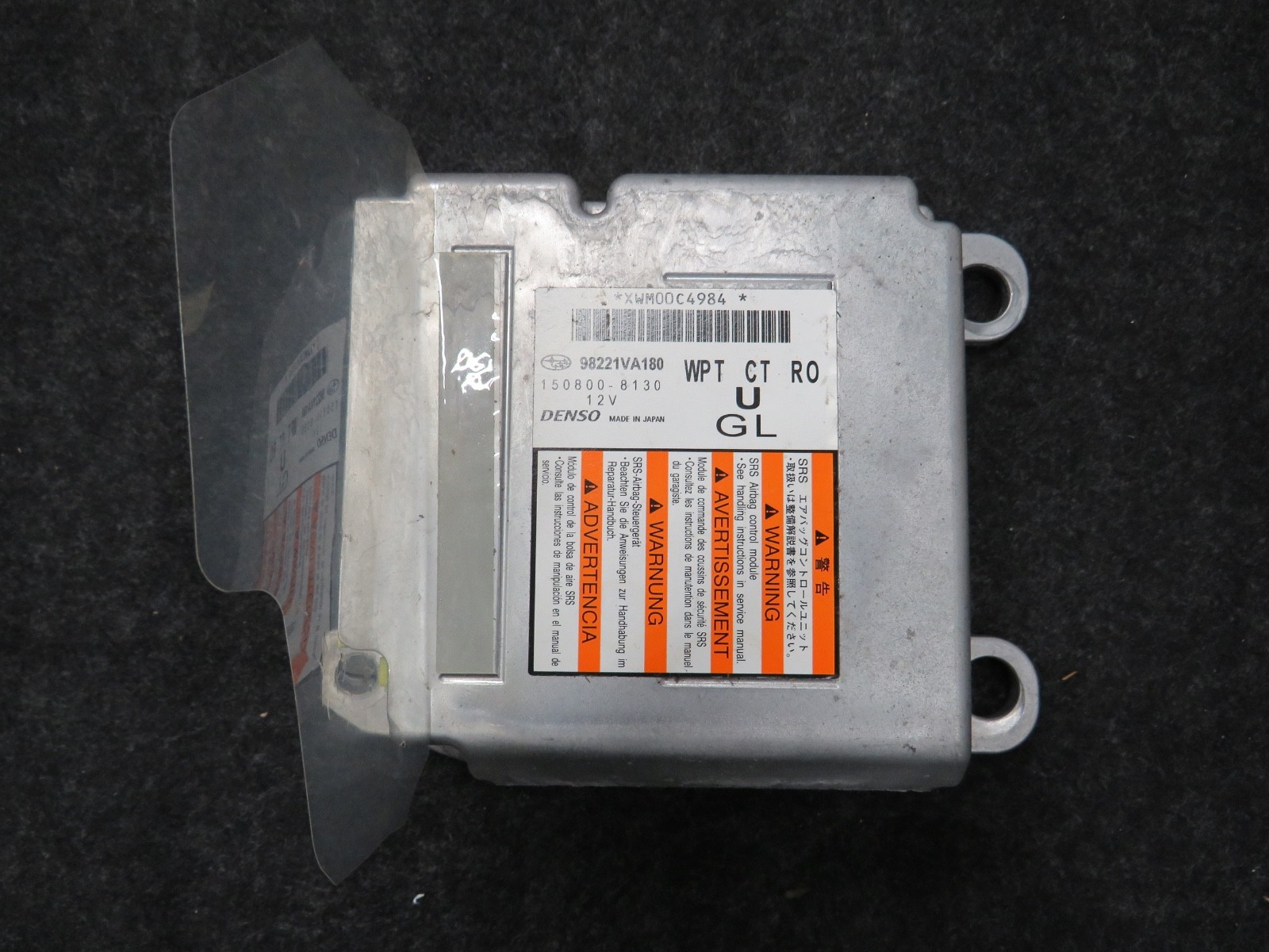 2018-2021 SUBARU WRX SAFETY CONTROL COMPUTER MODULE 98221VA180 DENSO OEM GOOD