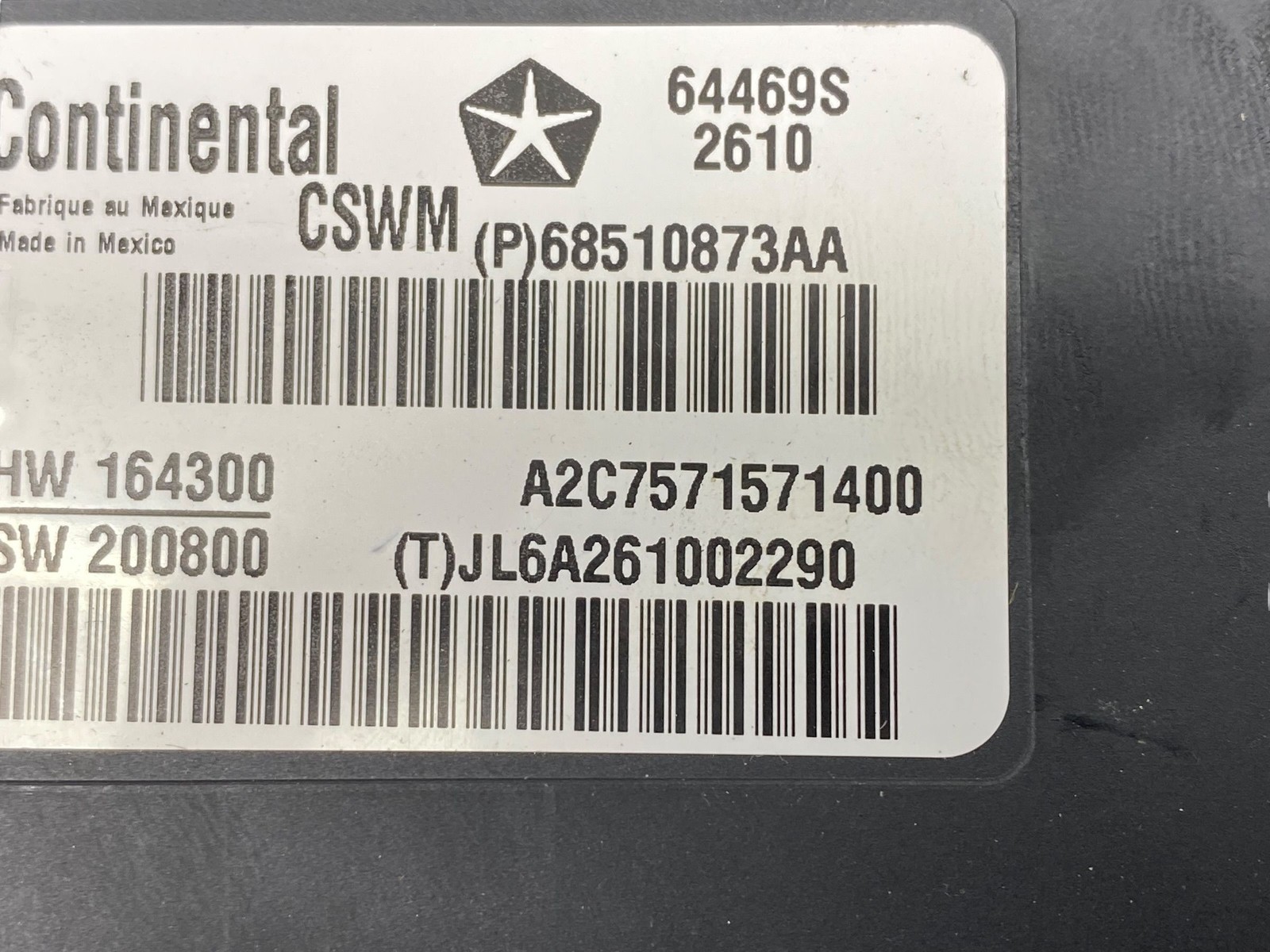 2021-2025 JEEP WRANGLER JL OEM HEATED SET CONTROL MODULE UNIT 68510873AA