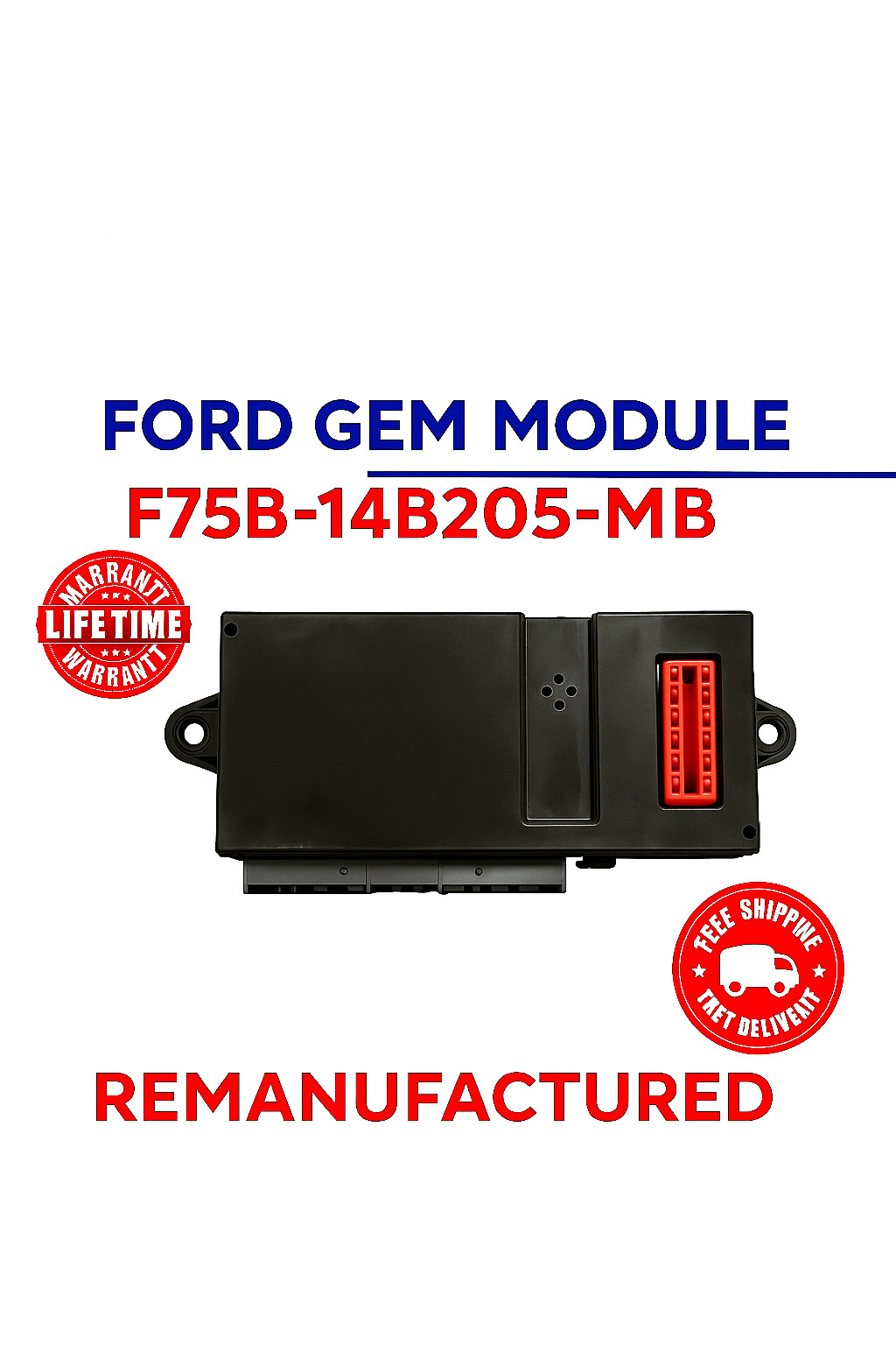 Rebuilt 97-98 F-150 Multifunction GEM General Electronic Module F75B-14B205-MB