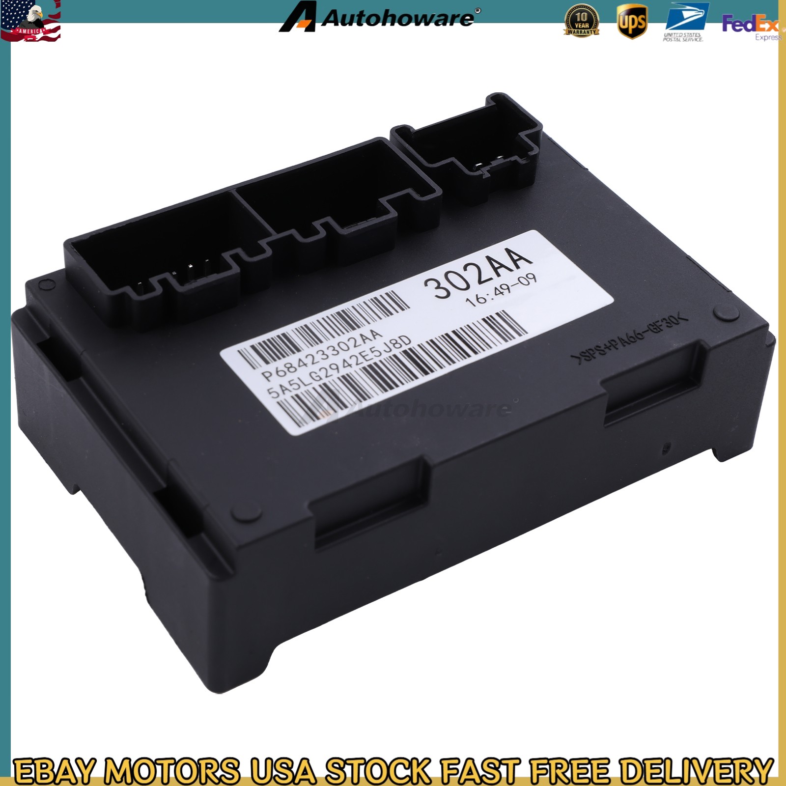 68423302AA Transfer Case Control Module Black For Jeep Grand Cherokee 2019-2020