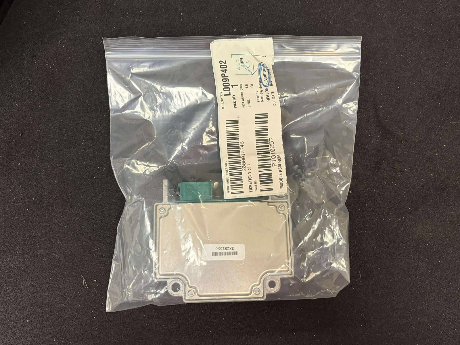 DELPHI RESTRAINTS CONTROL MODULE 28274870 MV-1