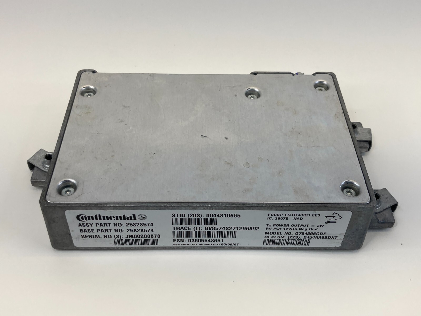 2004-2009 CADILLAC SRX ONSTAR COMMUNICATION CONTROL MODULE UNIT 25828574 OEM