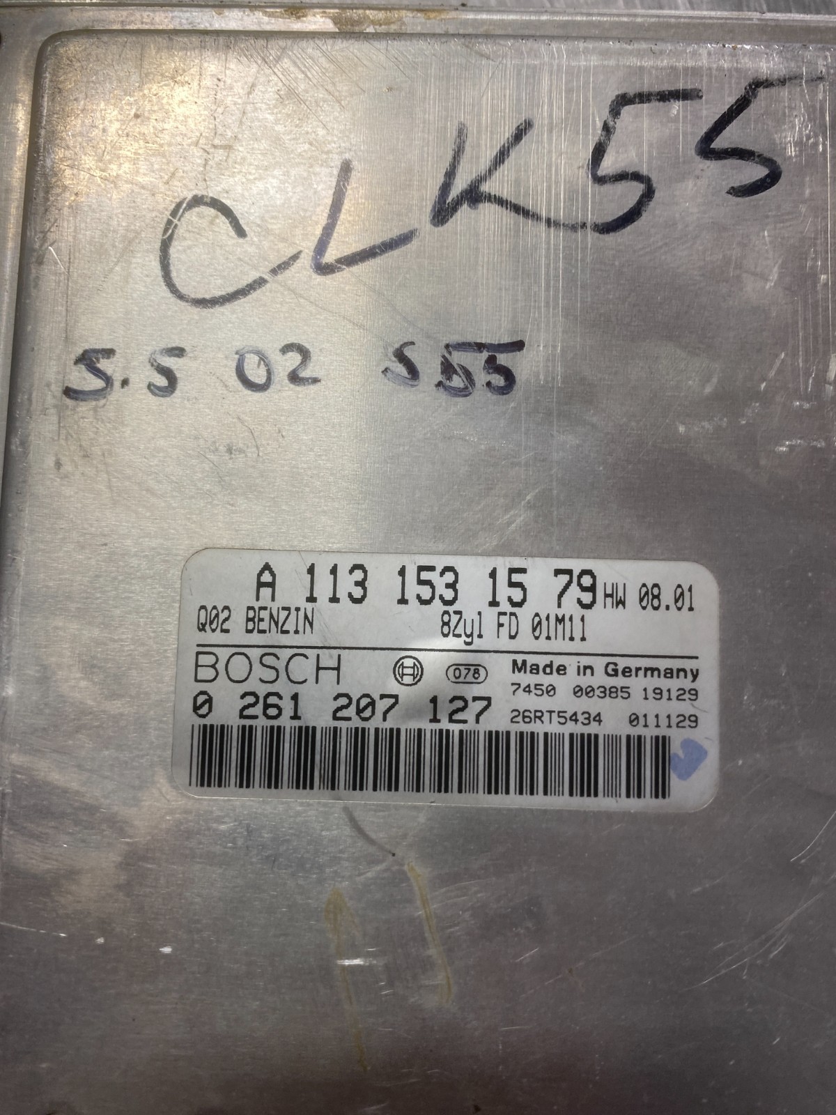 2001-2002 Mercedes Cl-Class 215 Type Cl55 Ecm 1131531579 A1131531579 3478