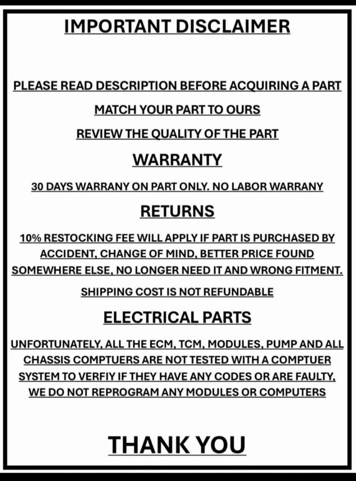 16-22 JEEP GRAND CHEROKEE WK AIR SUSPENSION MODULE OEM 68249638AC