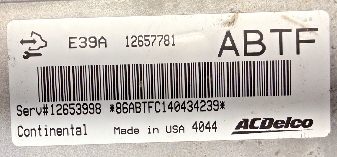 2013-19 GM ECM Verano Equinox ATS PCM Engine Computer Module ECU 12657781 ABTF