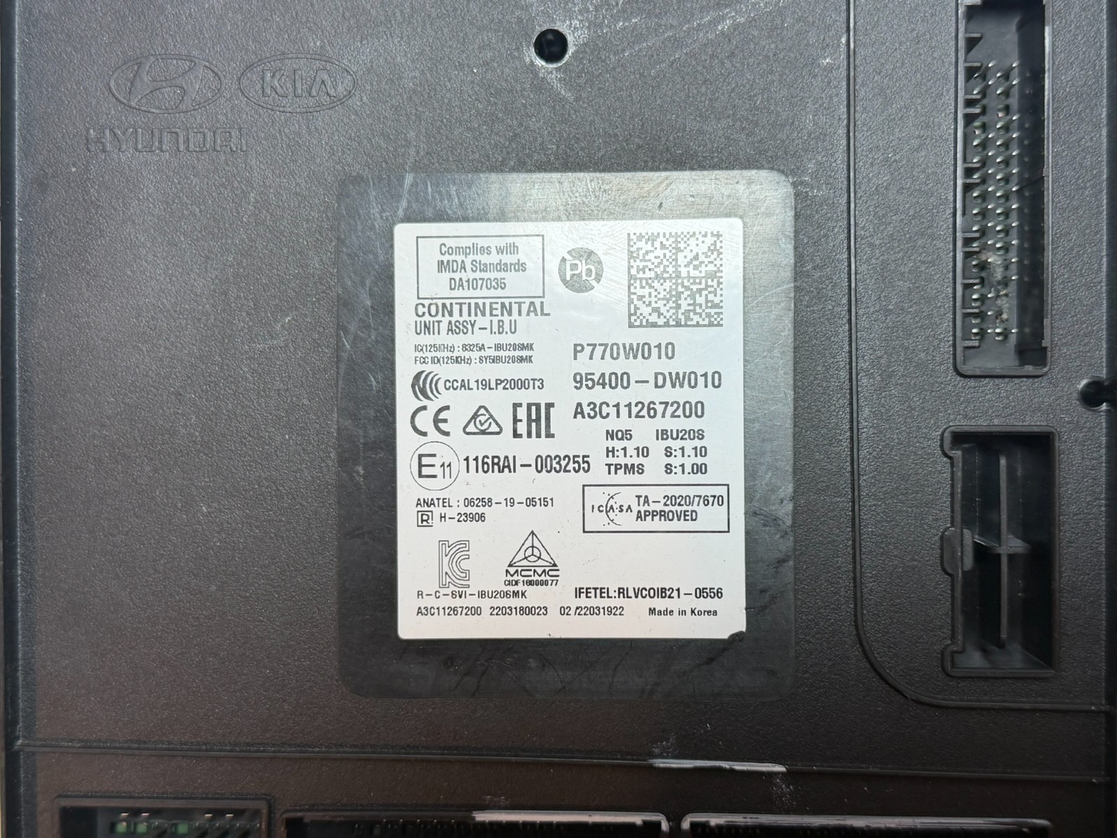 2023-2024 Kia Sportage BCM IBU Body Control Module Unit OEM 95400-DW010