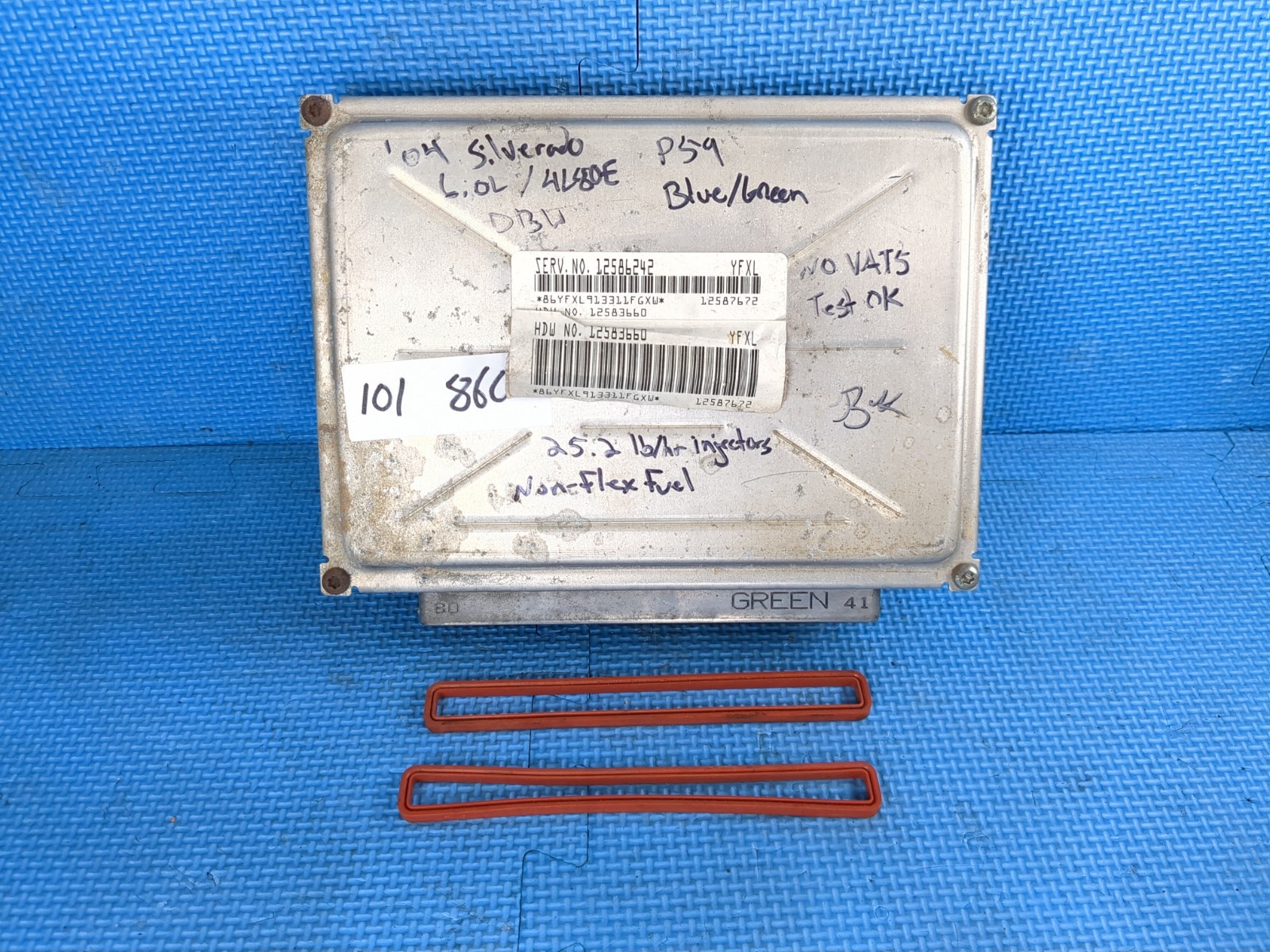 VATS Deleted PCM -Tested – ’03-’07 GREEN/BLUE 12586242 P59 Chevy GMC 6.0 4.8 5.3