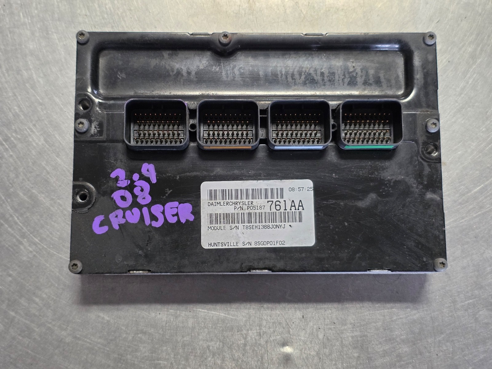2007-2010 Chrysler PT Cruiser ECU ECM Engine Computer Control Module P05187761AA