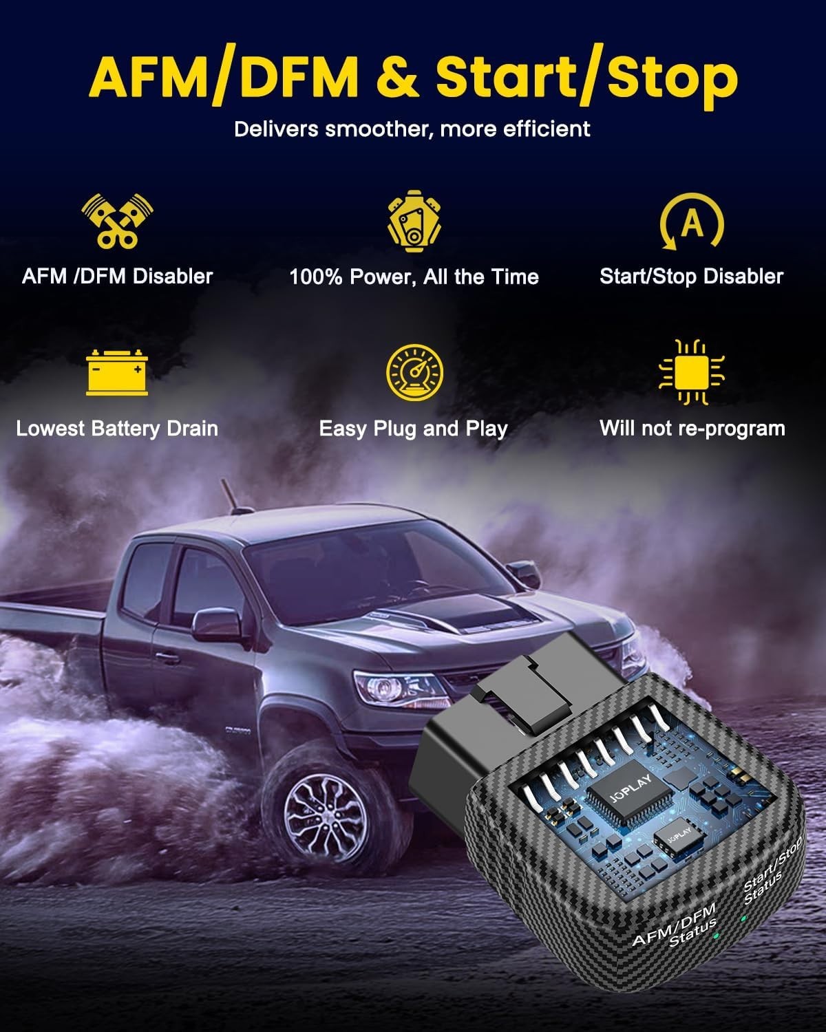 Fuel Management Disabler AG001 Compatible with Chevy Silverado Tahoe Sierra