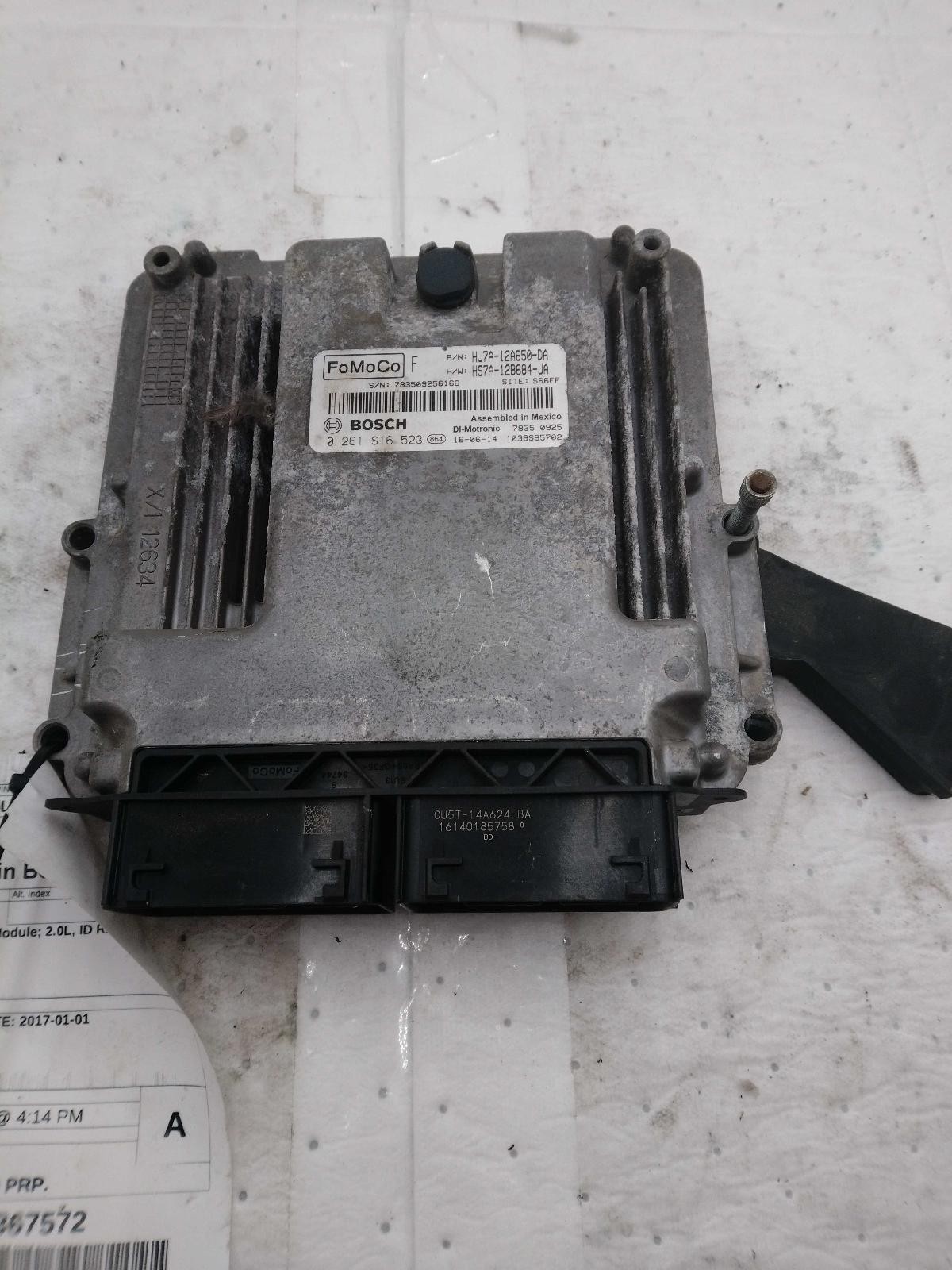 Used Engine Control Module (ECM) fits: 2017 Lincoln Mkc Electronic Control Modul
