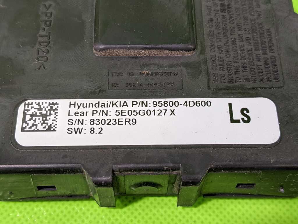 09 10 SEDONA TPMS TIRE PRESSURE MONITOR CONTROL MODULE OEM 4080-8