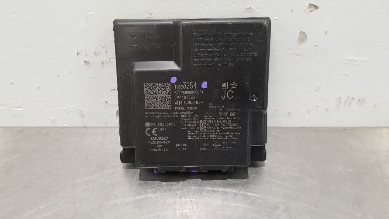 18 GMC YUKON DENALI XL KEYLESS ENTRY CONTROL MODULE 13523254
