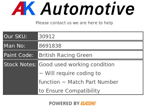 MINI F54 F55 F56 F57 F60 B38 1.5 PETROL 2014~2018 ENGINE DME ECU 8691838