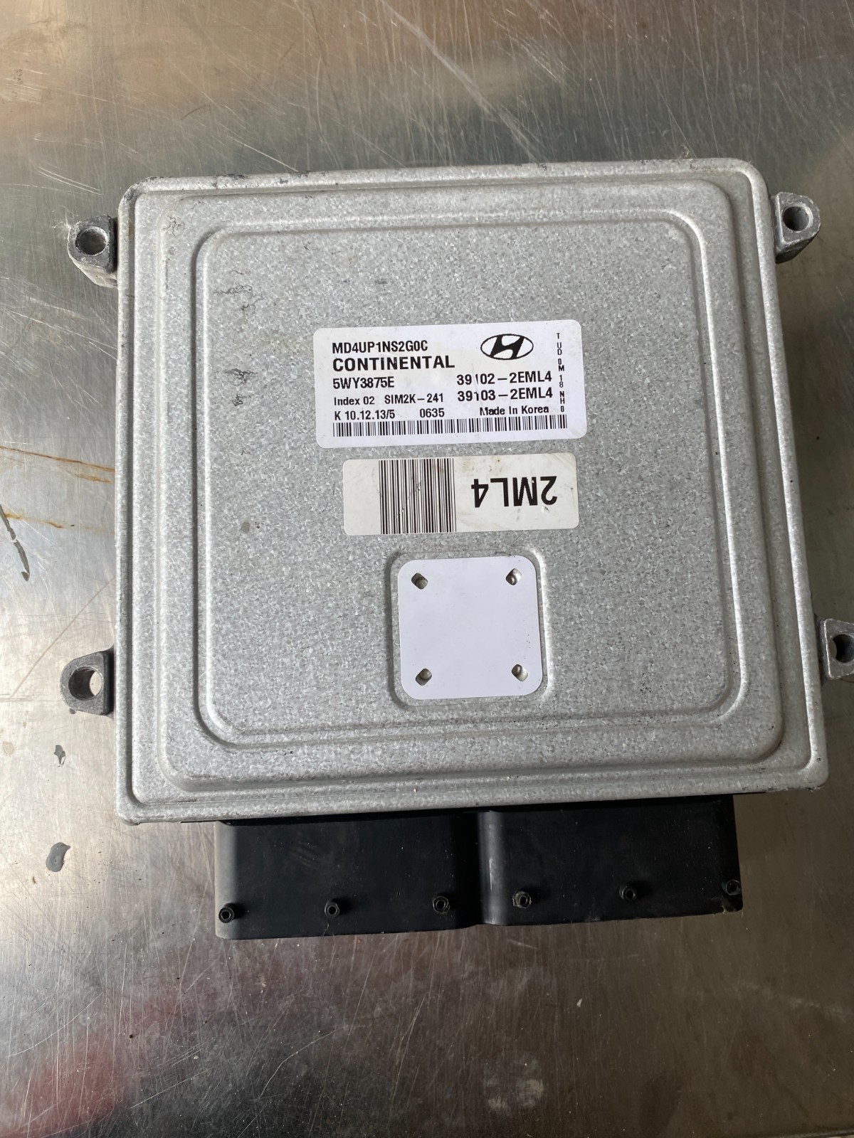 2014 2015 Hyundai Elantra Engine Control Module Unit Ecm 39102-2EML4 Warranty OE