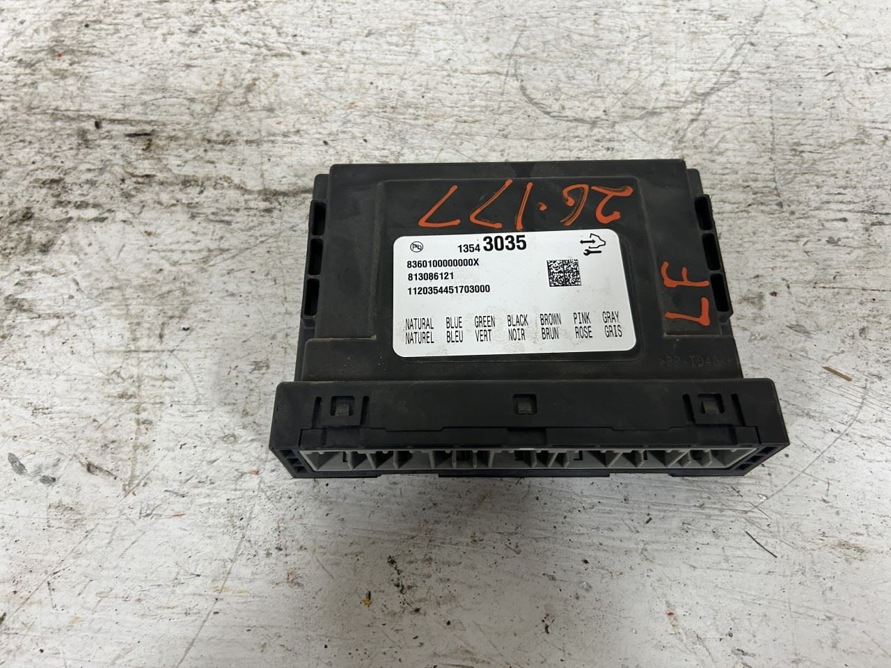 2021 CHEVROLET SILVRDO25 Body Control Module OEM Part Number 13543035