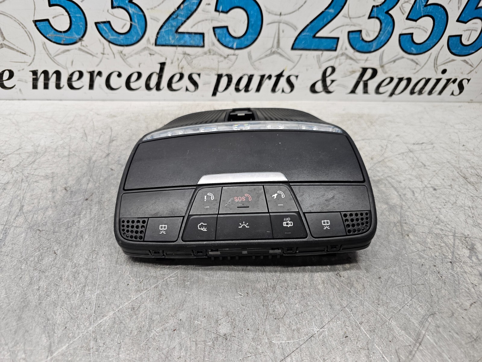 MERCEDES E CLASS W213 E220D FRONT INTERIOR ROOF LIGHT / CONTROLS A0009005810