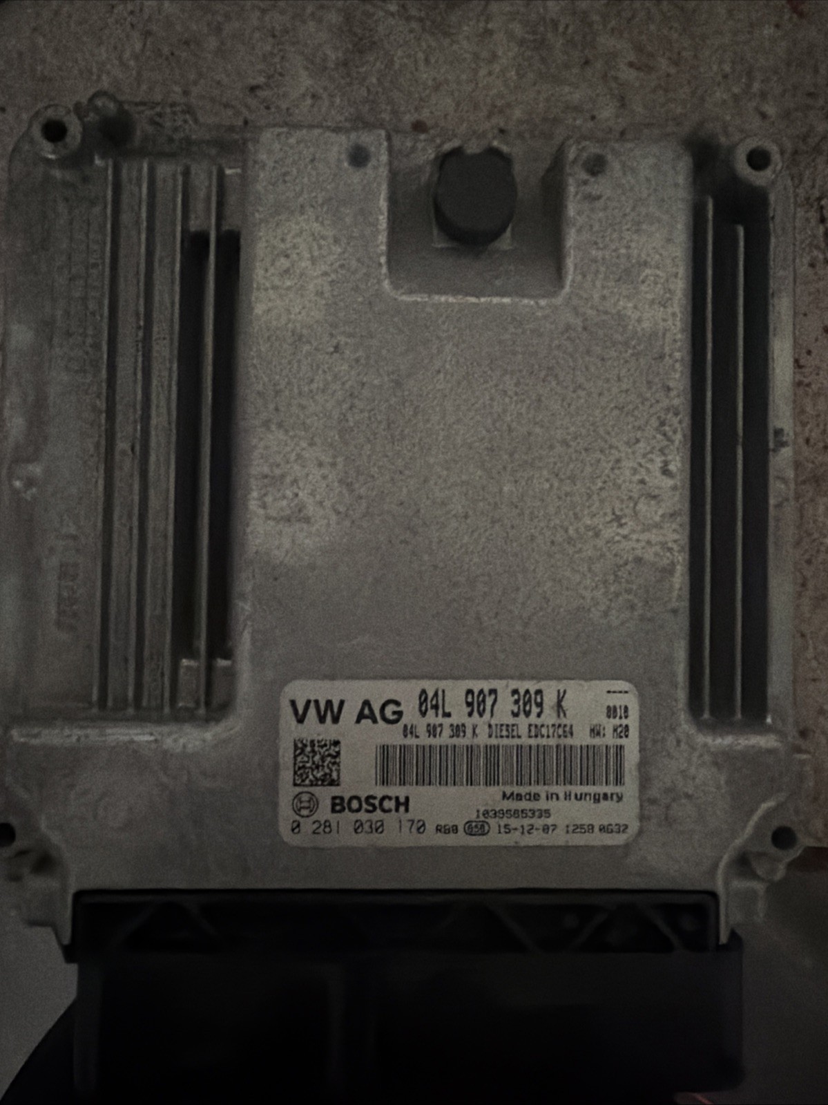 2018 VOLKSWAGEN CADDY 2.0 DIESEL ENGINE CONTROL UNIT ECU 04L 907 309 K