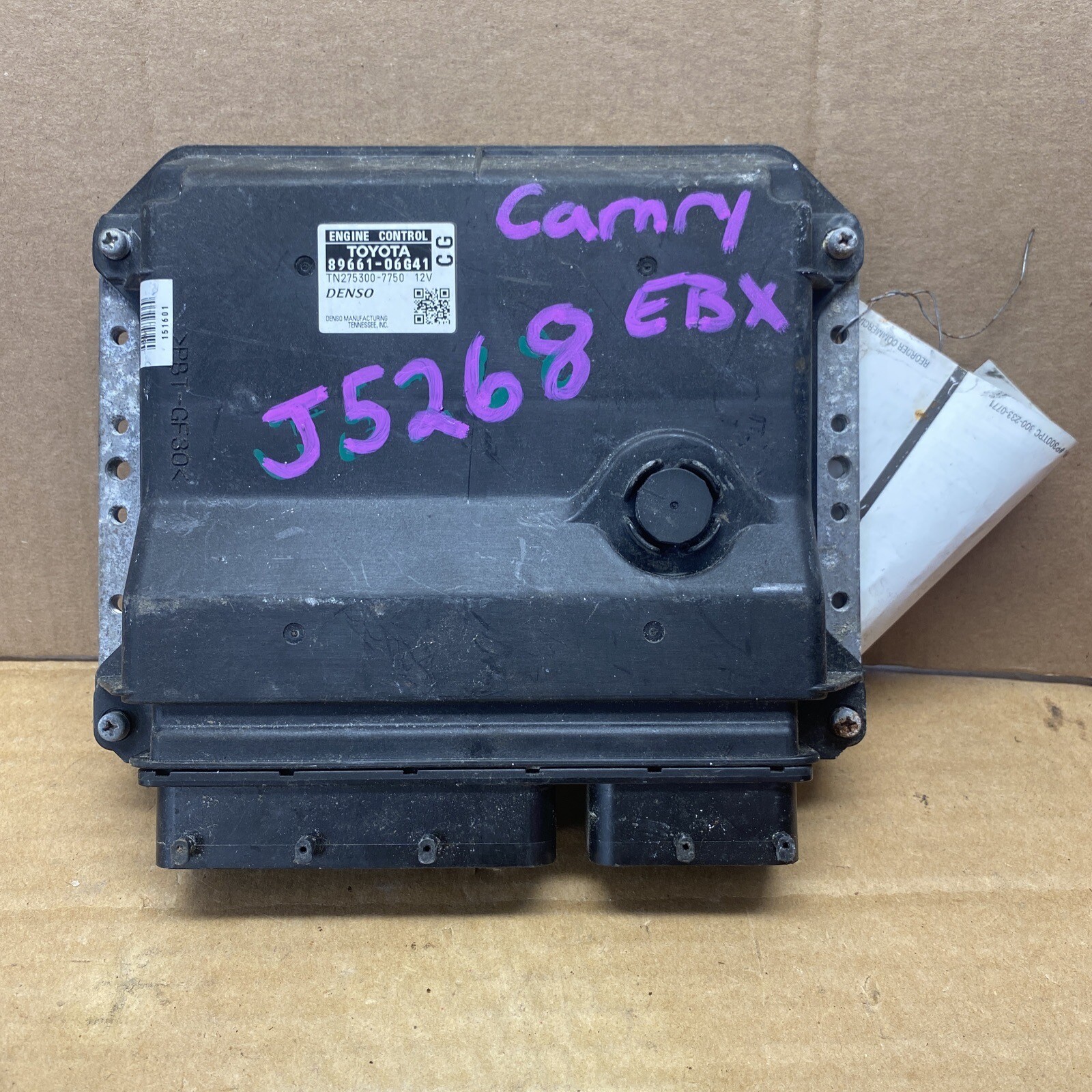 07 08 09 TOYOTA CAMRY EBX CONTROL MODULE COMPUTER BRAIN BOX 8966106G40