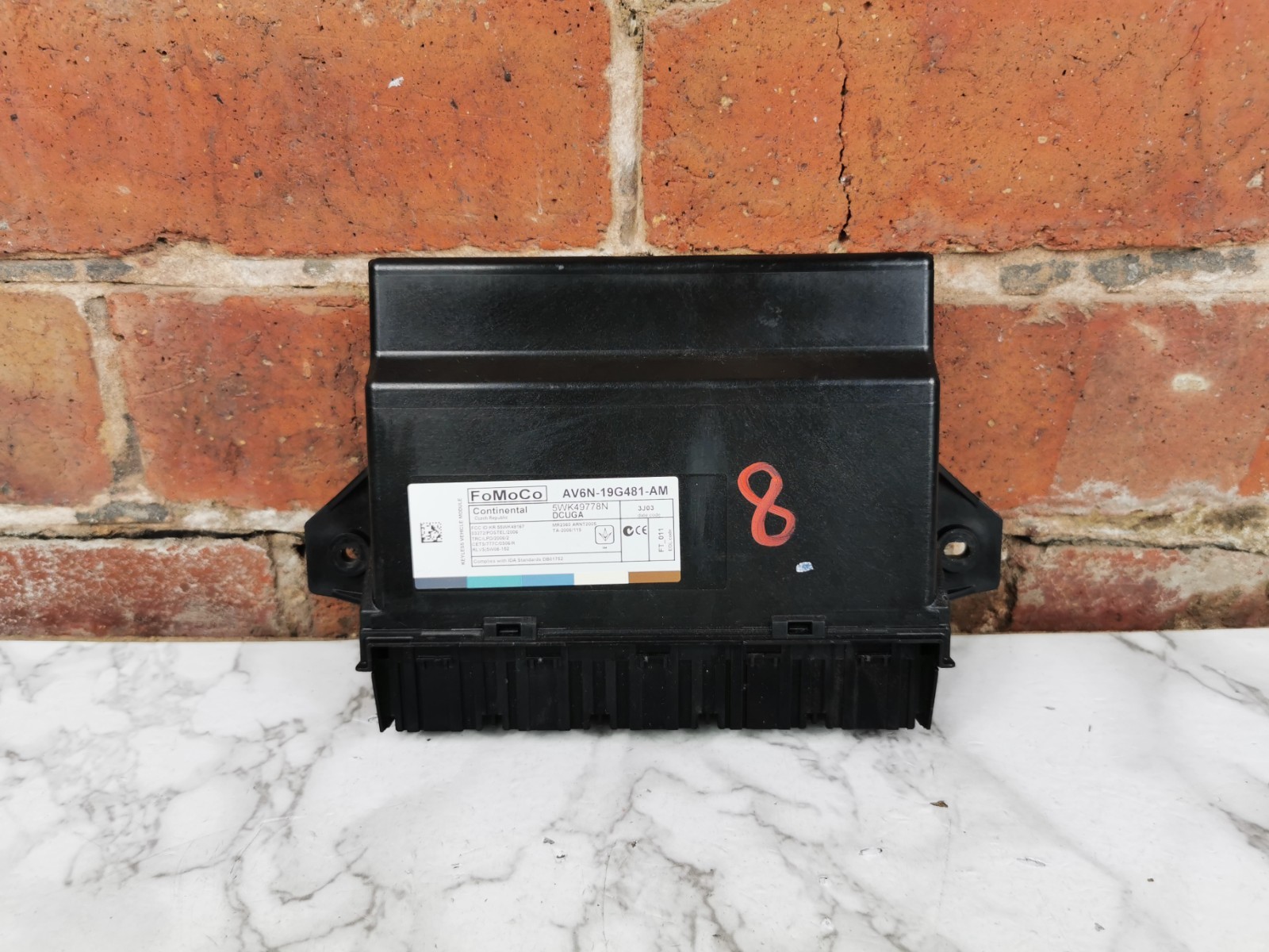 2013 FORD FOCUS KEYLESS ENTRY CONTROL MODULE AV6N-19G481-AM