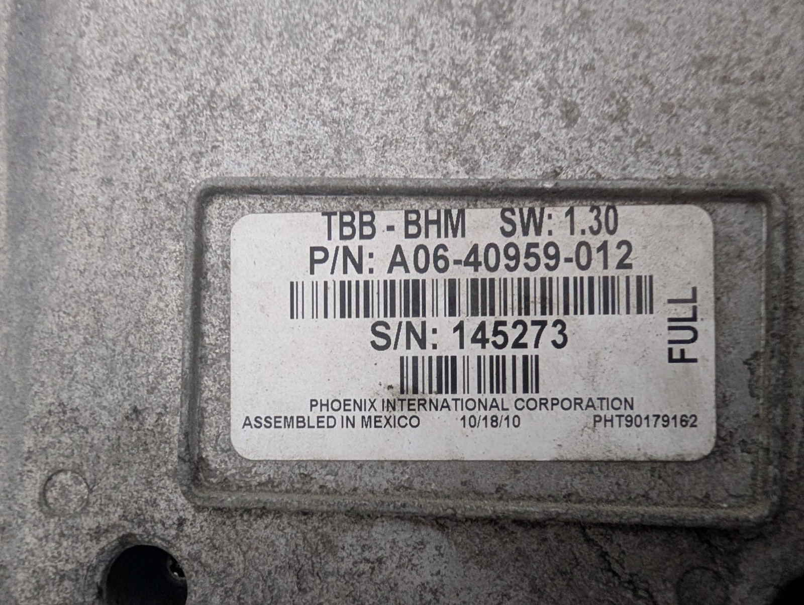 11 B2 Freightliner ECC Electronic Chassis Control Module A06-40959-012 TBB-BHM