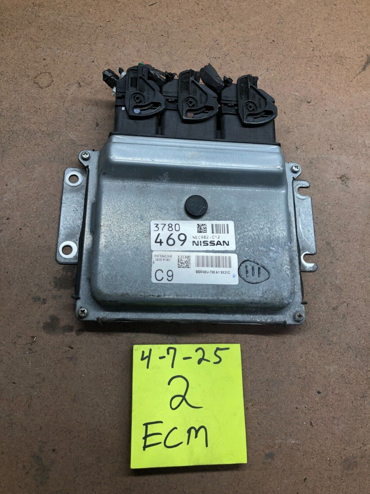 2019 SENTRA Engine Control Module Computer ECU ECM PCM BEM40U-700 A1