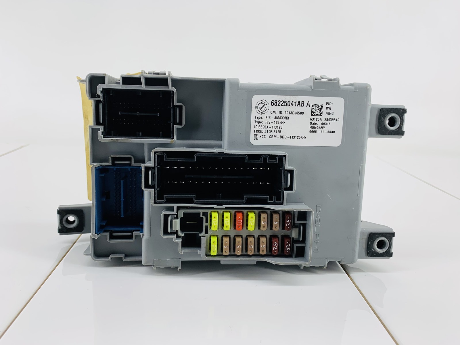 2015 FIAT 500 1.4L L4 FWD BODY CONTROL COMPUTER MODULE BCM BCU OEM