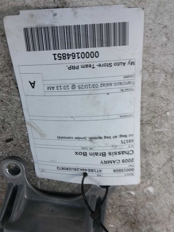Chassis ECM SRS Control Under Console Fits 07-09 CAMRY 407662