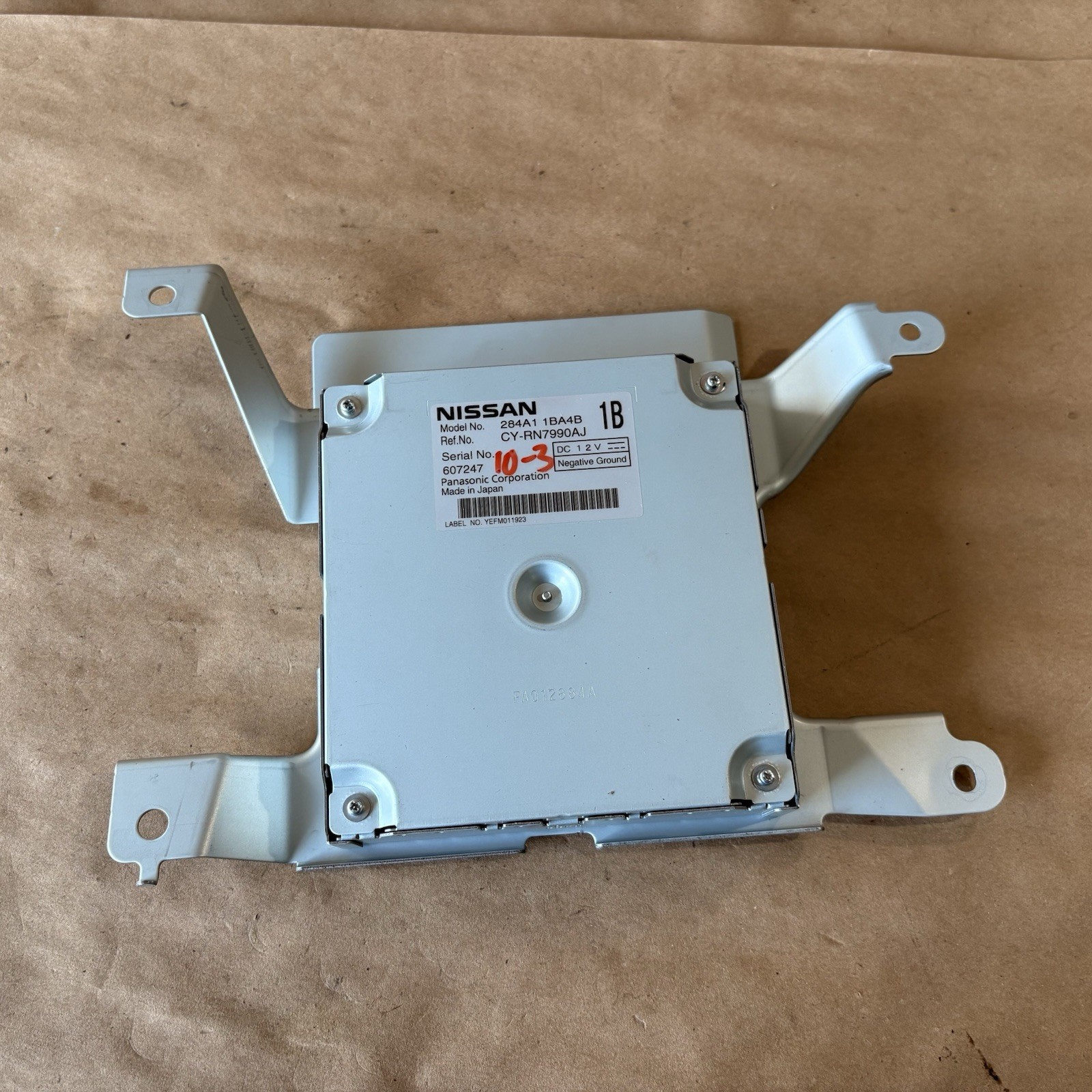 09-12 Infiniti EX35 Surround View Camera Controller Control Module 284A1 1BA4B